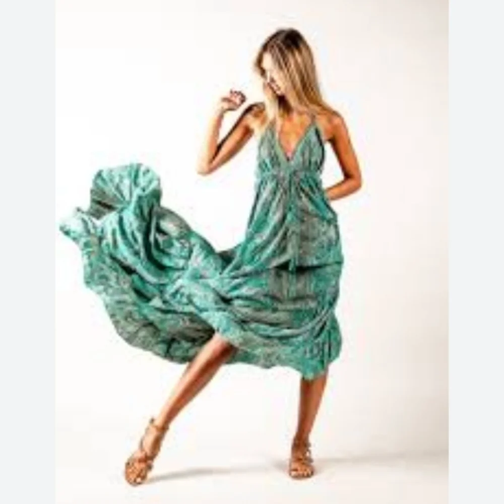 HEARTLOOM Silk Dress - Picture 1 of 10